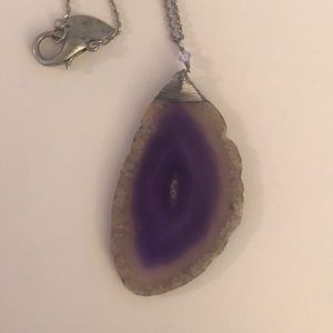 Purple agate Necklace